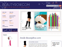 Tablet Screenshot of beautyrow.com